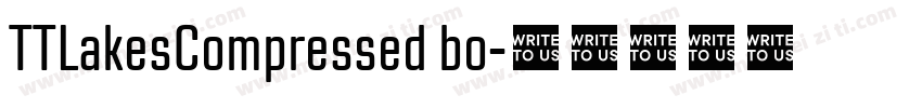 TTLakesCompressed bo字体转换